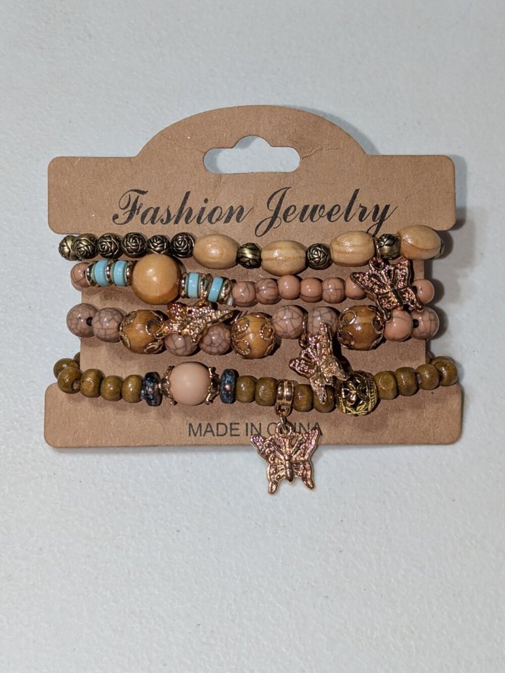 Bracelets, stack of 4, Brand new!